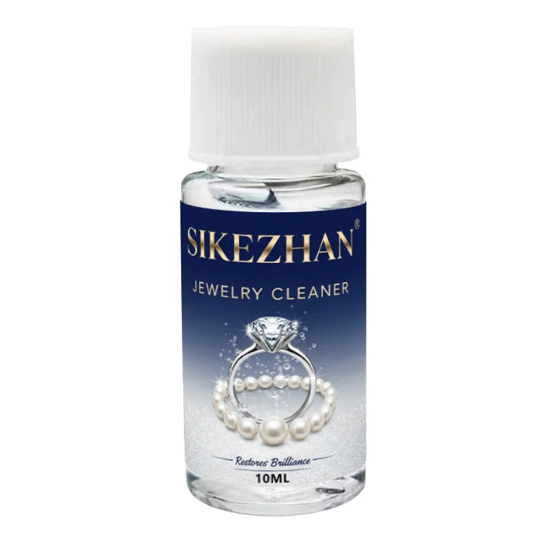 Professional Jewelry Cleaner Solution Tarnish Remover. Liquid Polish for Gold Silver Diamond. Restore Sparkle to Rings Chains Peaceful Pleasures Health and Wellness 10ml