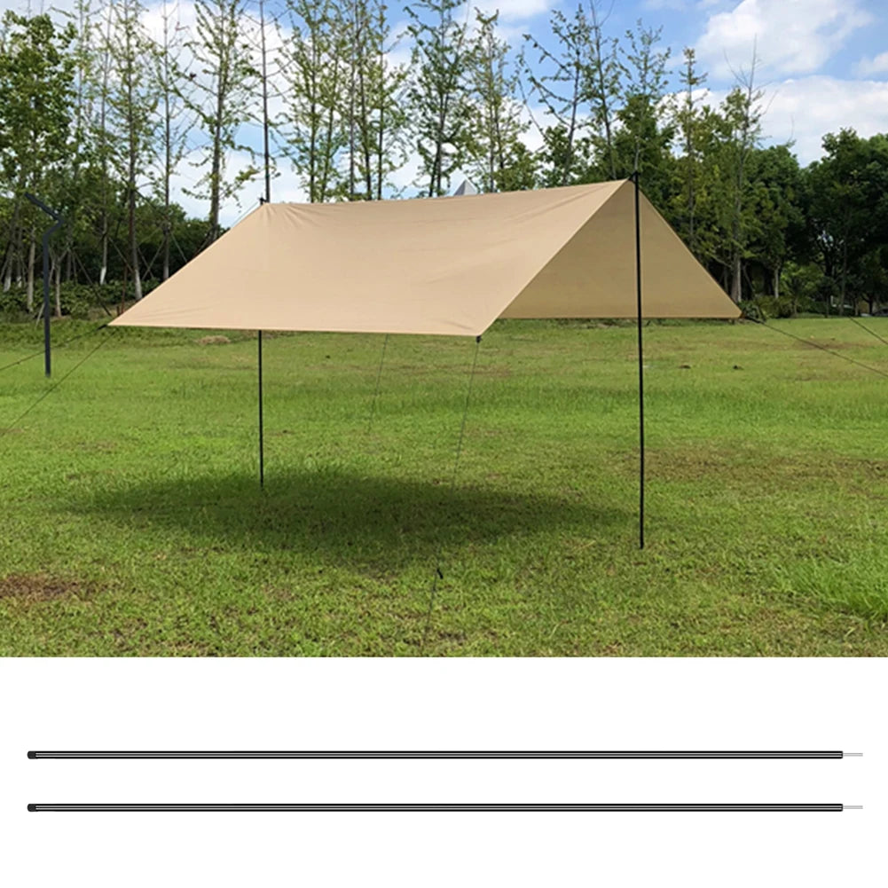 2 Pack Tent Poles Telescoping Adjustable Height Aluminum Camping Tarp Poles Easy Adjustable Lightweight for Camping Hiking Gifts Peaceful Pleasures Health and Wellness