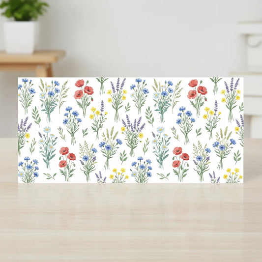 Wildflower UV DTF Transfer Sticker | Waterproof Floral Decal Craft Decal Sticker Peaceful Pleasures Health and Wellness