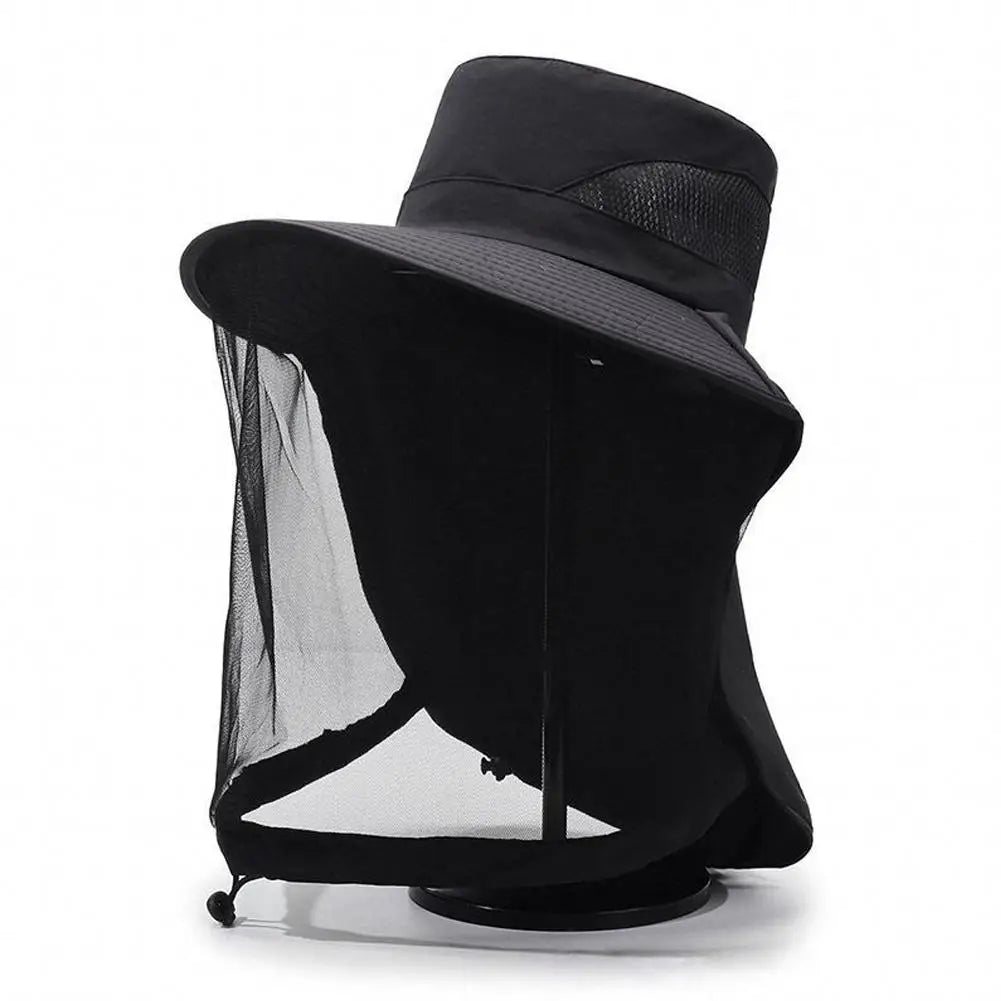 Mosquito Net Sun Hat – Full Mesh Bug & UV Protection Cap