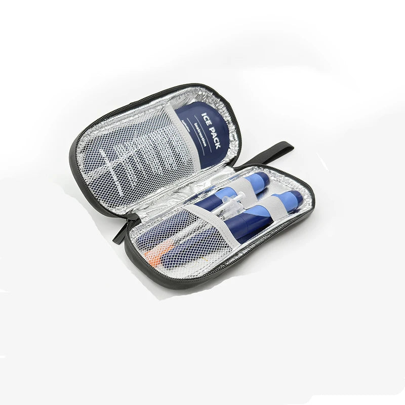 Insulin Refrigeration Bag Waterproof Storage Bag Travel Luggage Bag for People with High Blood Sugar Peaceful Pleasures Health and Wellness