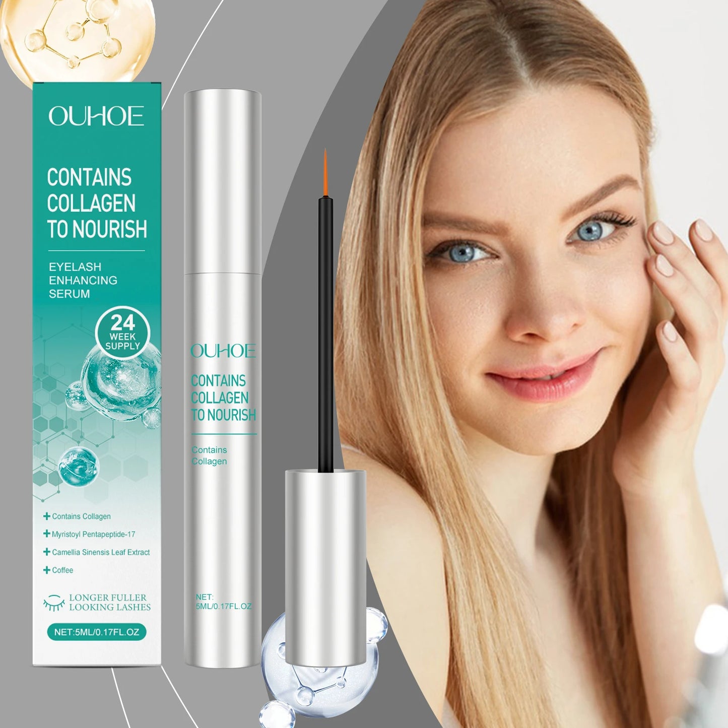 Eyelash & Eyebrow Growth Serum – Thicker, Longer Lashes