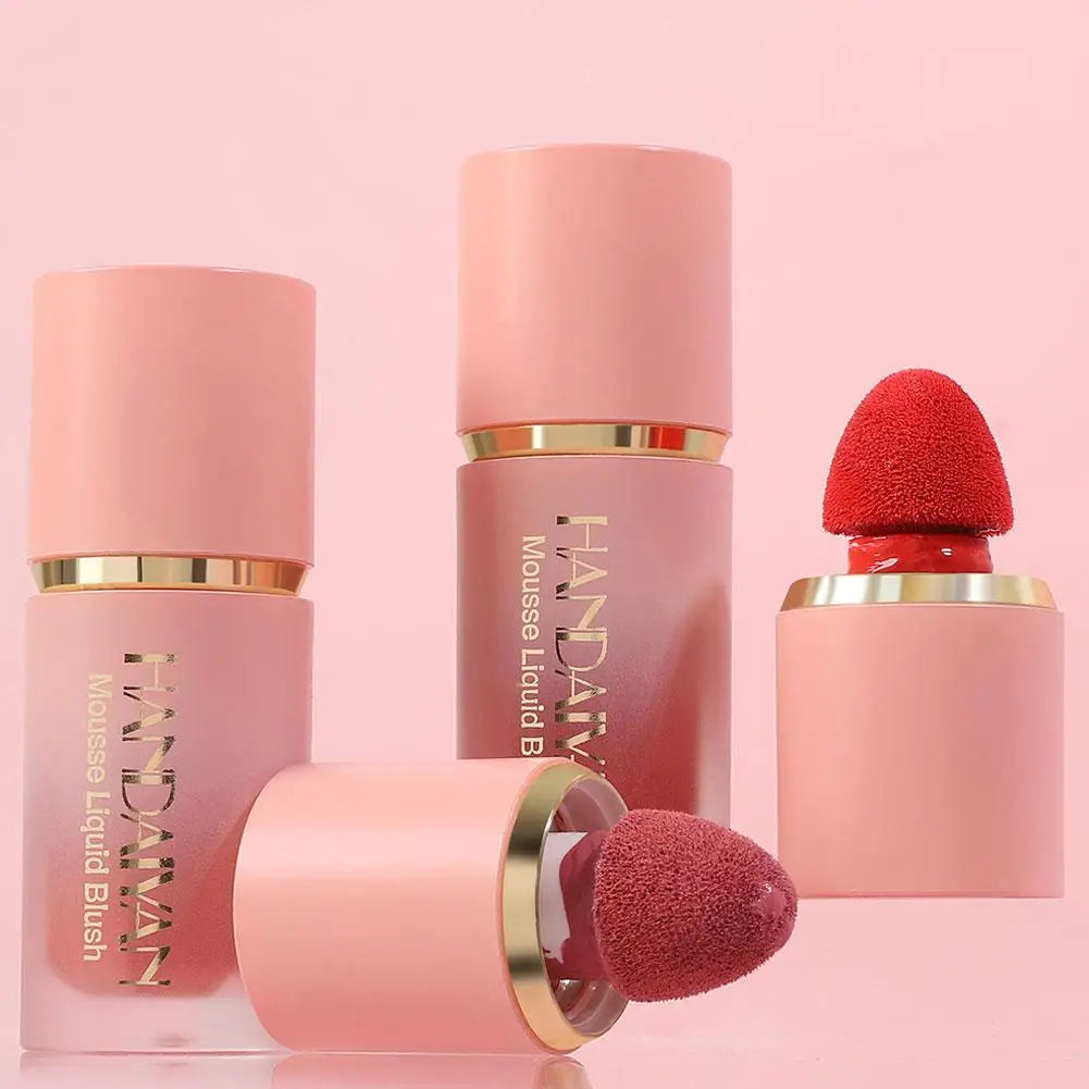 Matte Glitter Face Liquid Blusher Makeup Smooth Cheek Eye Mousse Blush Highlighter Stick Rouge Waterproof Contour Make Up Peaceful Pleasures Health and Wellness
