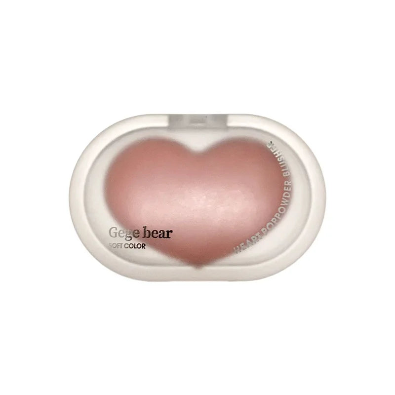 Single Color Heartbeat Cream Blush: Silky Texture Long-lasting Natural Monochrome Cheek Makeup for Daily Fresh Look Peaceful Pleasures Health and Wellness