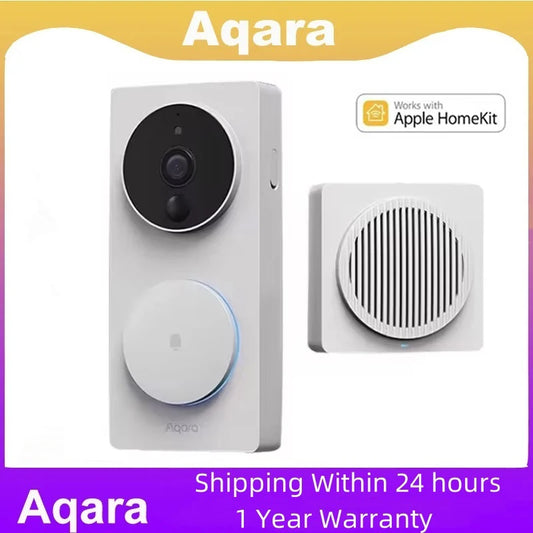 Aqara G4 Video Doorbell 1080P HD Pixels Visual Door Bell For Apple Homekit App Remote Control Electronic Cat Eye Smart Home Peaceful Pleasures Health and Wellness
