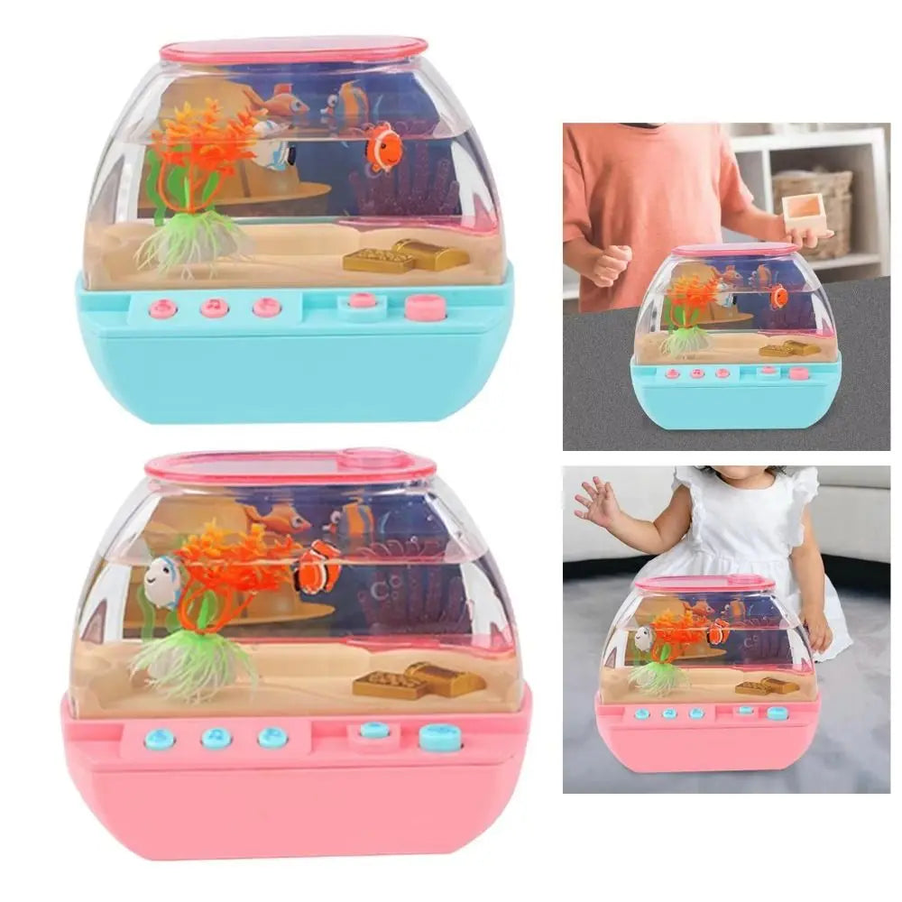 LED Mini Fish Tank Toy with Music & Fishing Game | Desktop