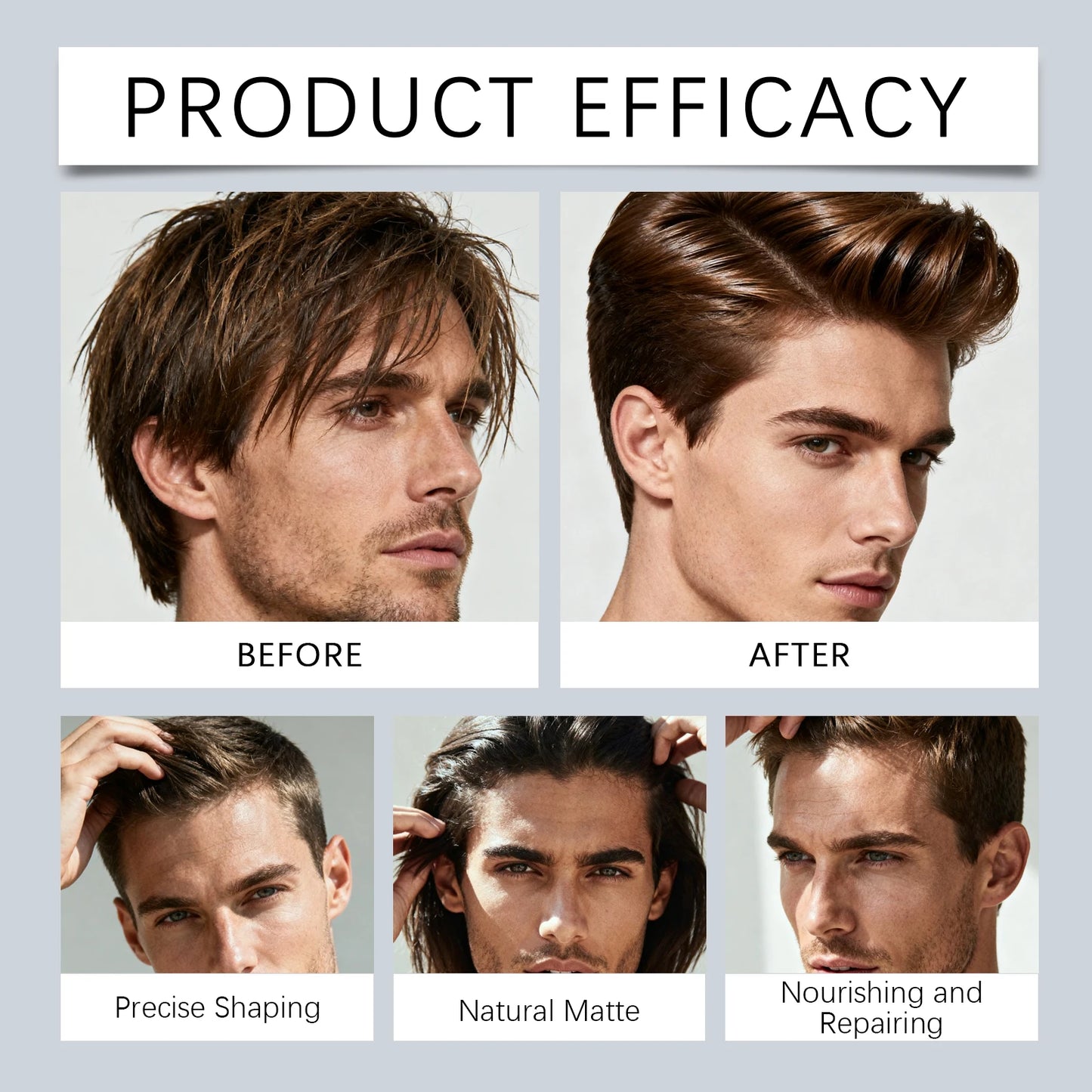 Jaysuing Hair Pomade – Matte Finish Strong Hold Frizz Control