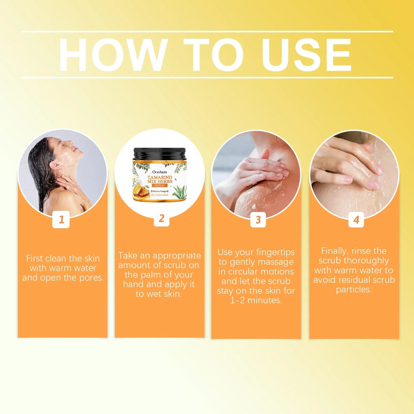 OceAura Body Scrub Cream – Exfoliate, Brighten & Smooth Skin
