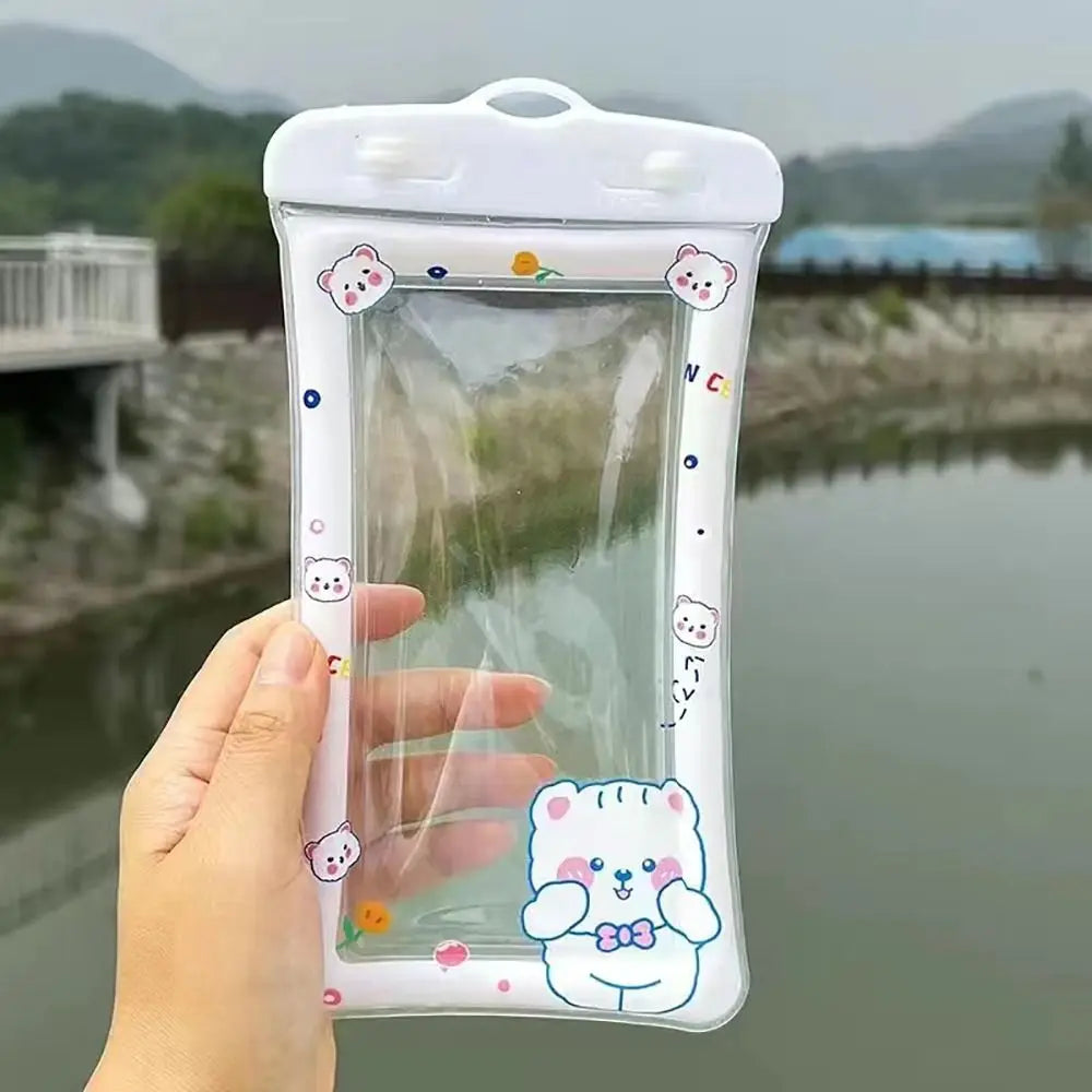 Waterproof Cartoon Rabbit Phone Bag with Lanyard | PVC Pouch