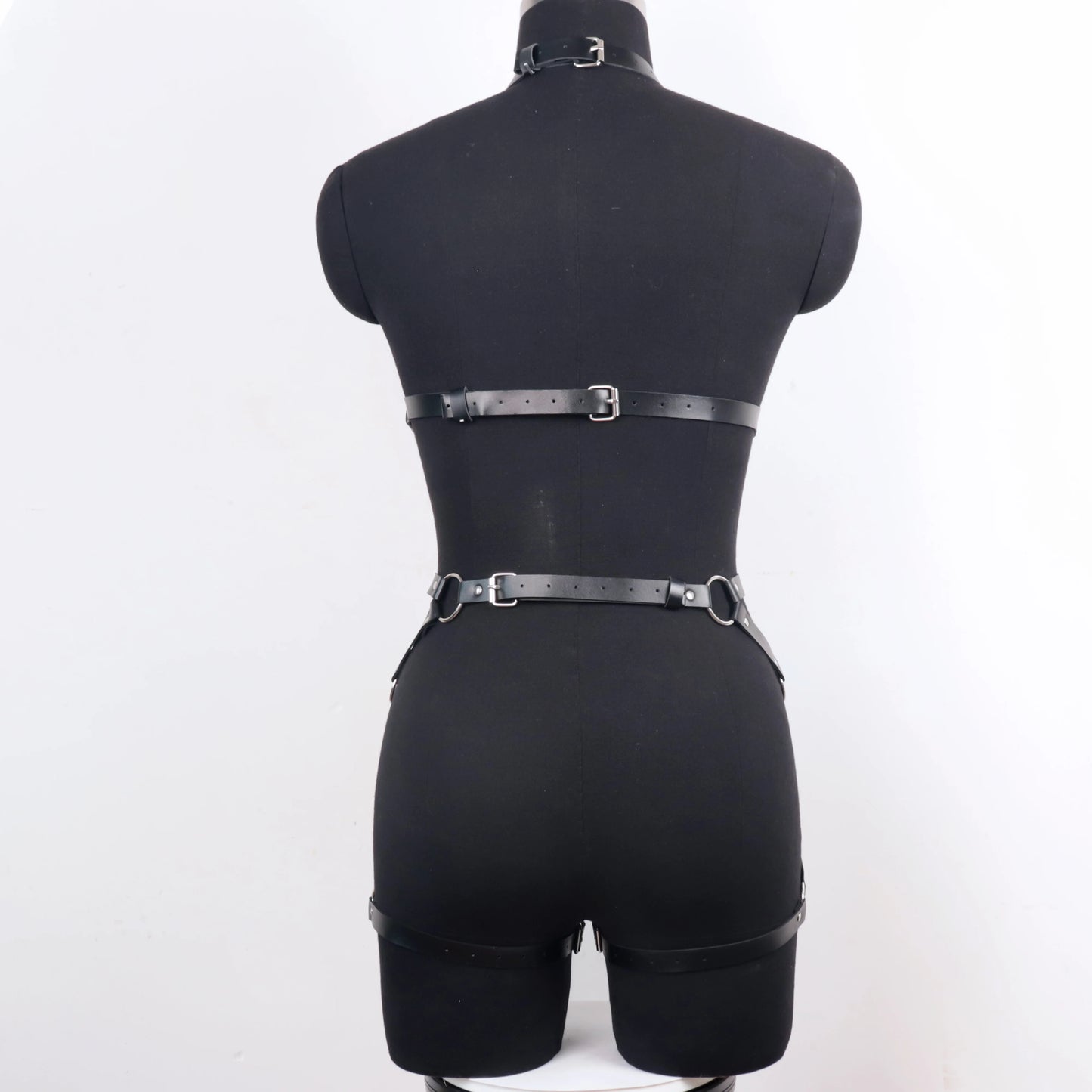 PU Leather Body Harness Leg Gothic Suspenders Forwomen Y2K Fetish