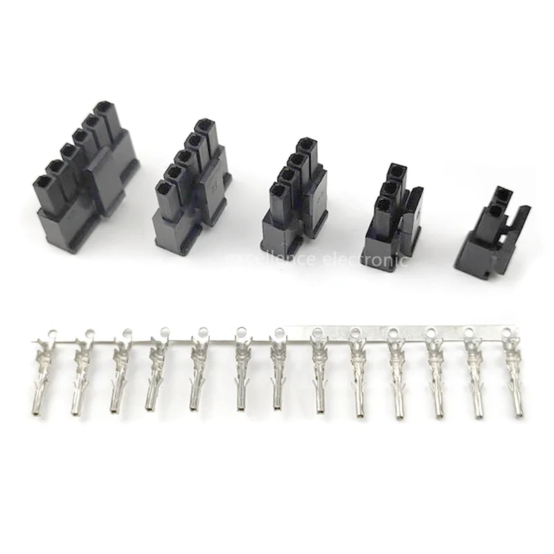 10sets MX 3.0mm Single Row Male Housing+Female Terminals 2/3/4/5/6 Pin 43645 Series Automotive Wiring Harness MX3.0 Connector Peaceful Pleasures Health and Wellness 6p