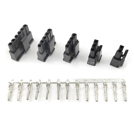 10sets MX 3.0mm Single Row Male Housing+Female Terminals 2/3/4/5/6 Pin 43645 Series Automotive Wiring Harness MX3.0 Connector Peaceful Pleasures Health and Wellness 6p