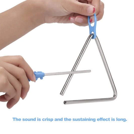 Triangle Music Orff Instrument Band Percussion Children's Equipment Peaceful Pleasures Health and Wellness
