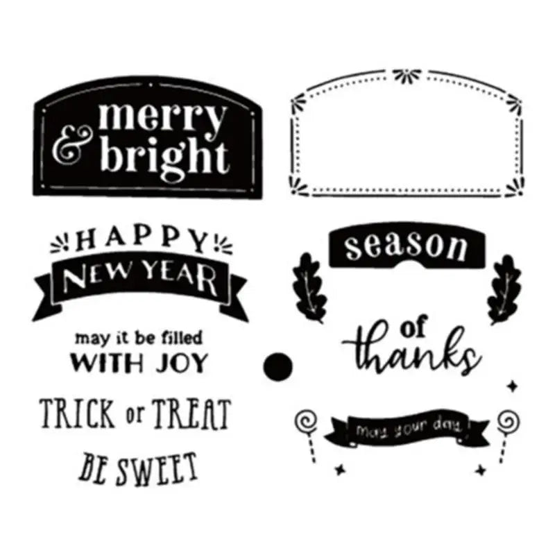 Christmas Carbon Steel Cutting Die & Stamp Set – DIY Crafts
