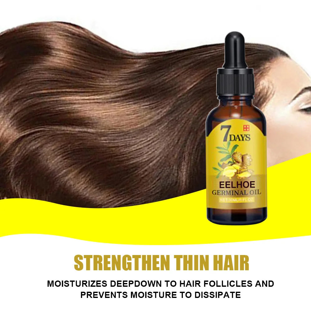 EELHOE Ginger Hair Growth Oil | Anti Hair Loss Scalp Treatment Hair Growth Oil Peaceful Pleasures Health and Wellness
