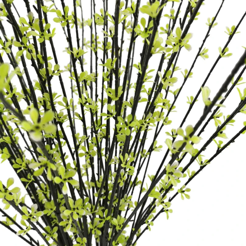 3pcs Artificial Silk Snow Willow Bud Branches | Home Decor