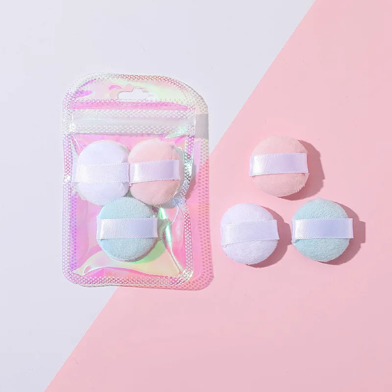 Crystal Velvet Finger Puff Set for Foundation & Eye Shadow 3/4/6Pcs