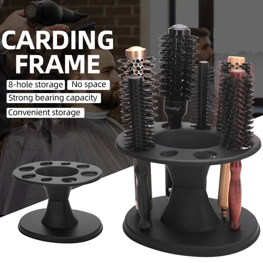 Barber Hairdressing Scissors Combs Tools Holder Storage Box Barbertop Salon Display Stand Salon Hairdresser Tools Organizer Rack Peaceful Pleasures Health and Wellness