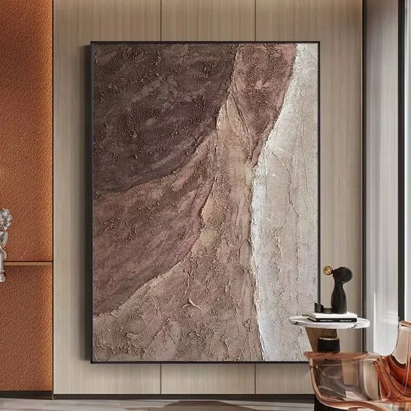 Modern Abstract Hand Drawn Texture Hanging Painting Frameless Canvas Oil Painting Wall Art poster For Living Room Bedroom Sofa Peaceful Pleasures Health and Wellness No frame 1 50cmx75cm