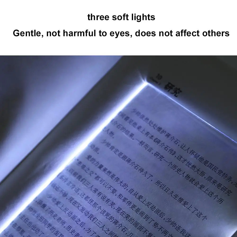 LED Flat Panel Book Light – Portable Reading Lamp & Bookmark