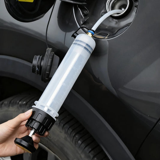 Manual 200cc Fluid Evacuator Syringe - Professional Grade Vehicle Oil Extractor and Filler for Car Truck and Motorcycle Fluids Peaceful Pleasures Health and Wellness