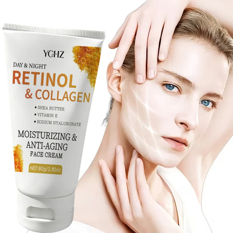Retinol Night Cream with Collagen & Hyaluronic Acid – Face & Neck