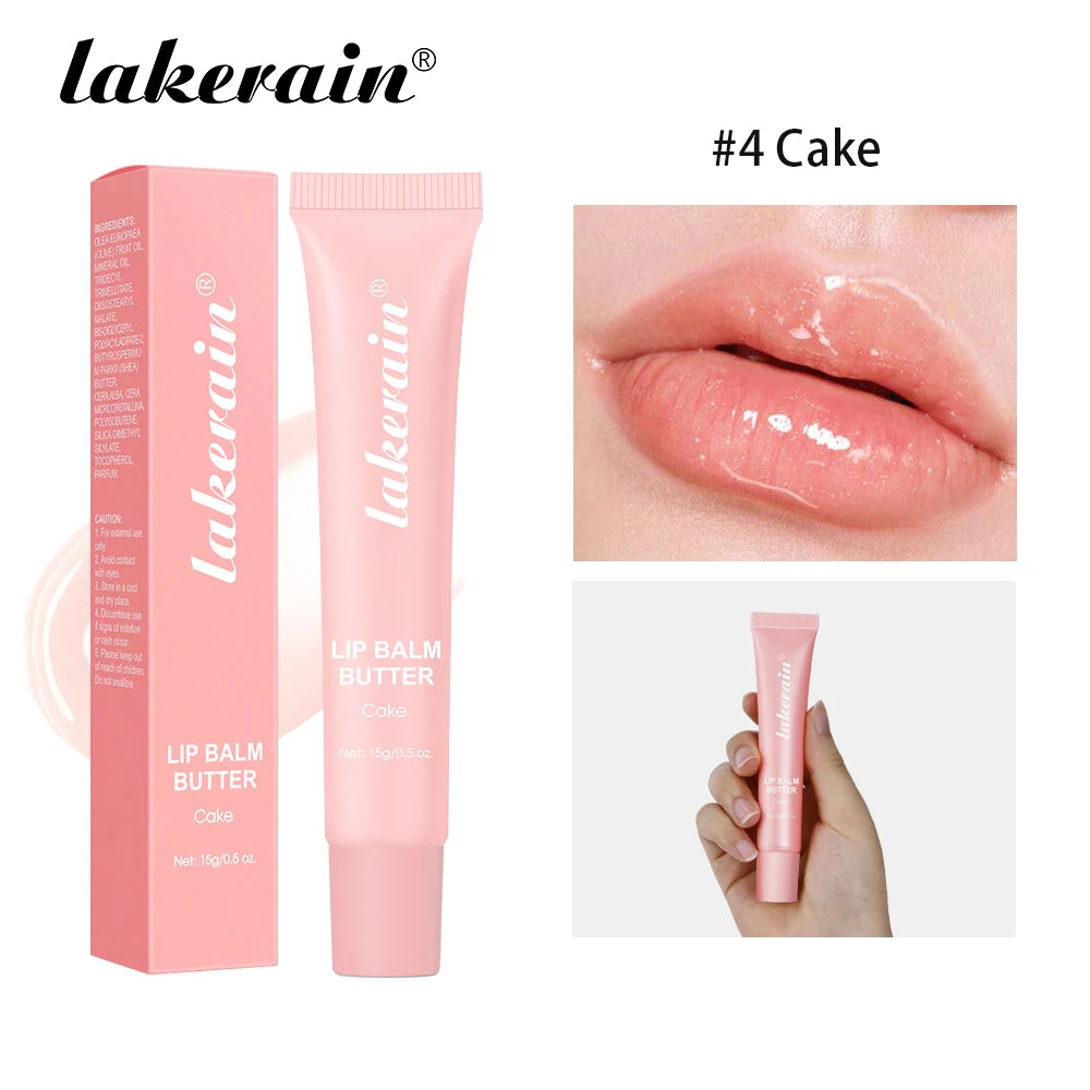 Butter Lip Balm Long Lasting Nourishes Moisturizes Soothes Lips Jelly Lip Gloss Oil Beautifying Smoothing Lip Care Balm Makeup Peaceful Pleasures Health and Wellness Cake