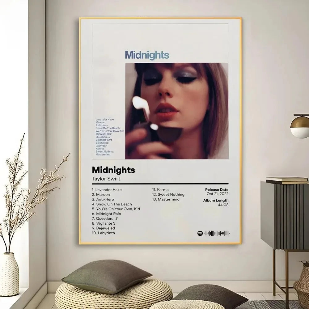 Taylor Swift Album Canvas Wall Art Poster | Evermore Speak Now