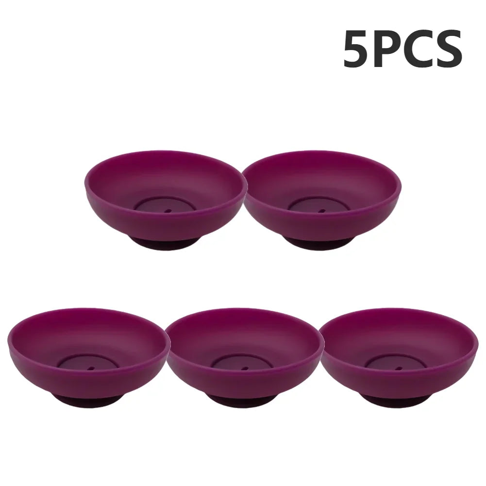 Silicone Popsicle Drip Catcher – 5-Pack Reusable Ice Cream Holder Peaceful Pleasures Health and Wellness Purple 5PCS spain