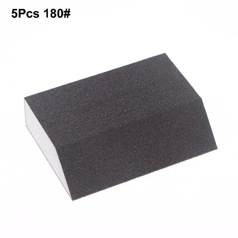 5Pcs/pack Single Sandpaper Sponge Set 60/80/100/120/180/220/240 Grit Sanding Block Combination, Washable Reusable Peaceful Pleasures Health and Wellness A5