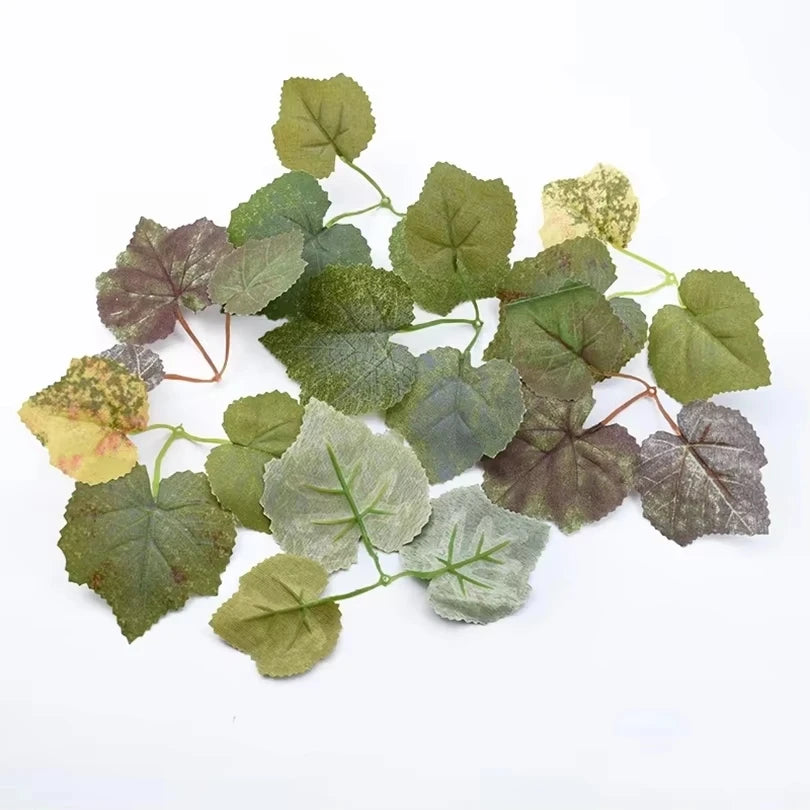 100 Pcs Artificial Green Leaves – Wedding & Home DIY Decor