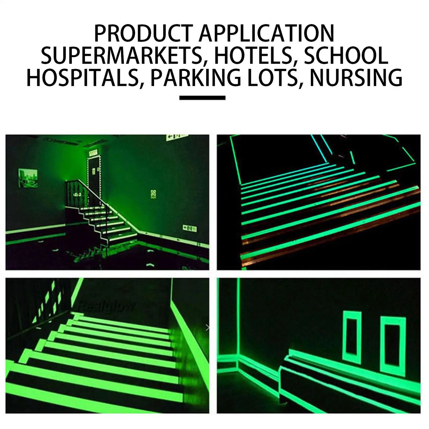 Glow In The Dark Tape – Fluorescent Stair & Safety Tape