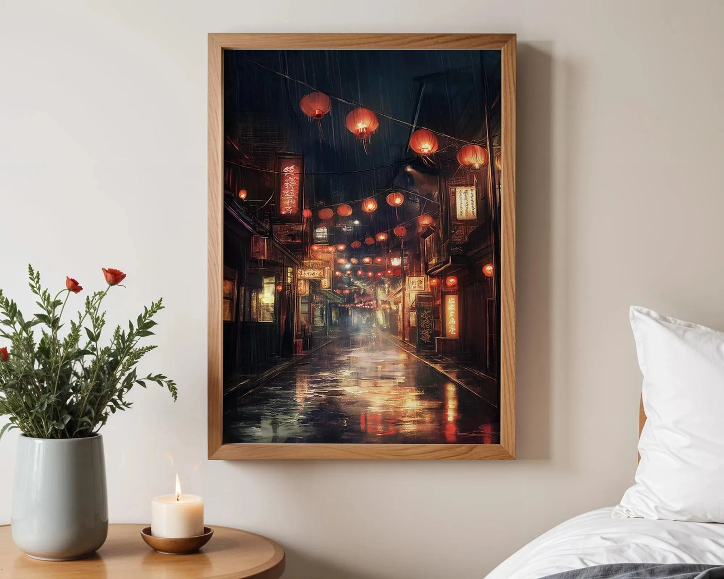 Anime Ramen Shop Canvas Print | Tokyo Street Wall Art