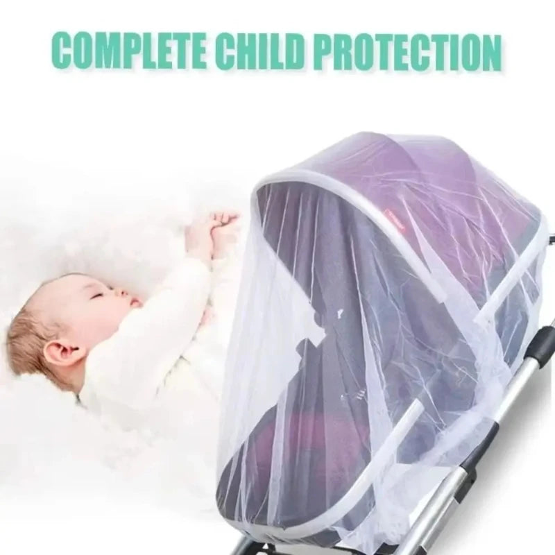 Portable mosquito netstroller fully wrapped mosquito net mosquito dust prevention universal breathable babystroller mosquito net Peaceful Pleasures Health and Wellness