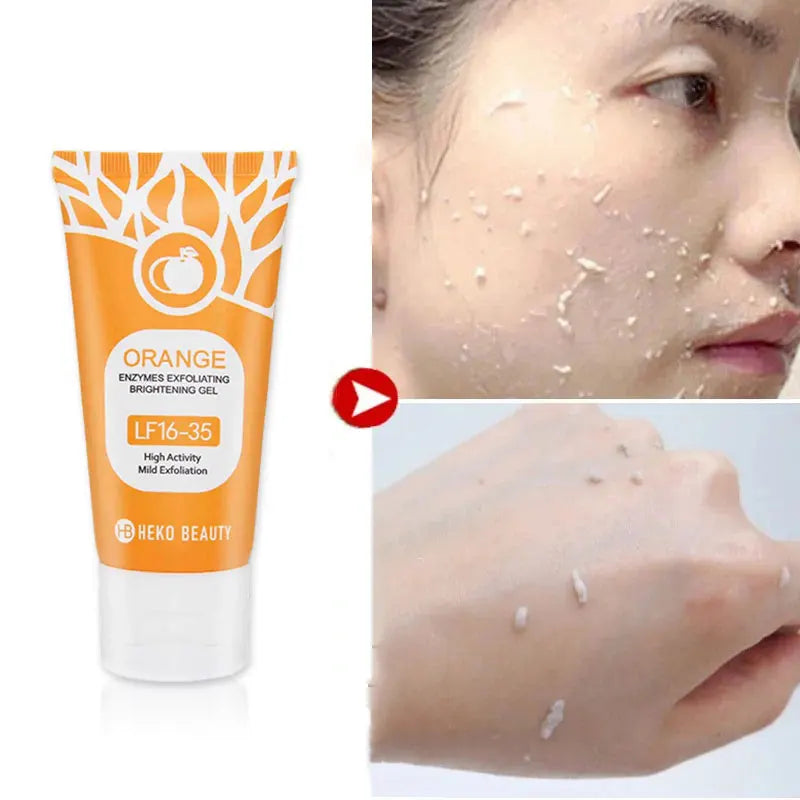 Orange Enzyme Exfoliating Gel – Face & Body Peeling Scrub