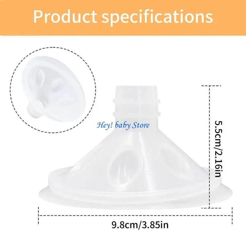 Silicone Breast Flange Insert 13mm–24mm | Pump Conversion Adapter