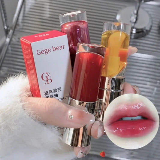 Strawberry Jelly Lip Oil Gloss – Glossy Tint & Hydrating Balm Lip Oil Gloss Peaceful Pleasures Health and Wellness