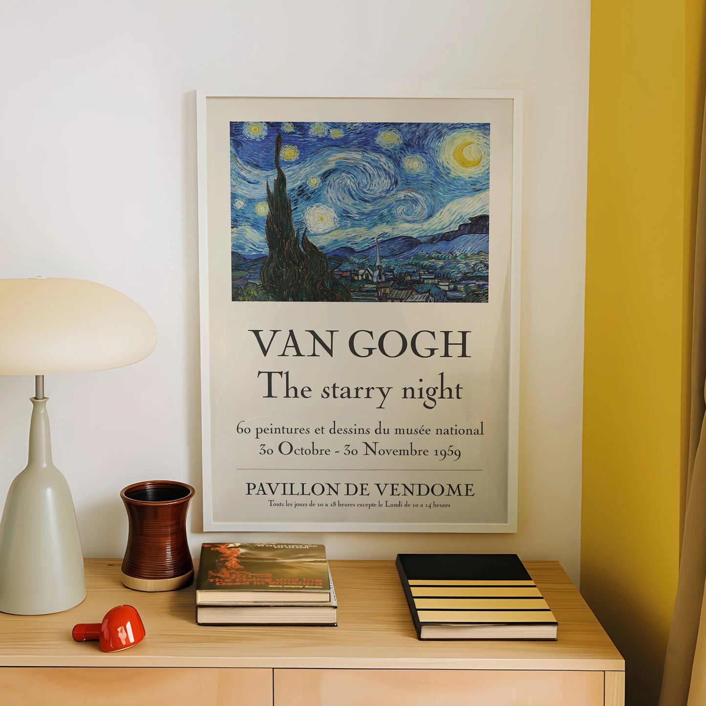 Van Gogh Starry Night Canvas Wall Art Print | Room Decor