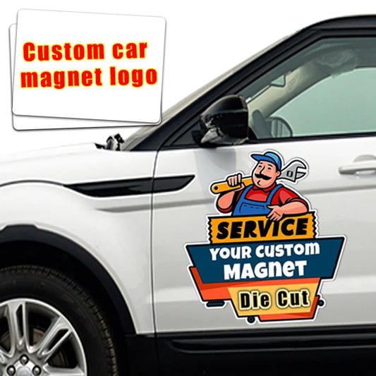 Custom Car Magnet Signs – Personalized Logo & Ad Decals Custom Car Magnet Peaceful Pleasures Health and Wellness 30X30CM