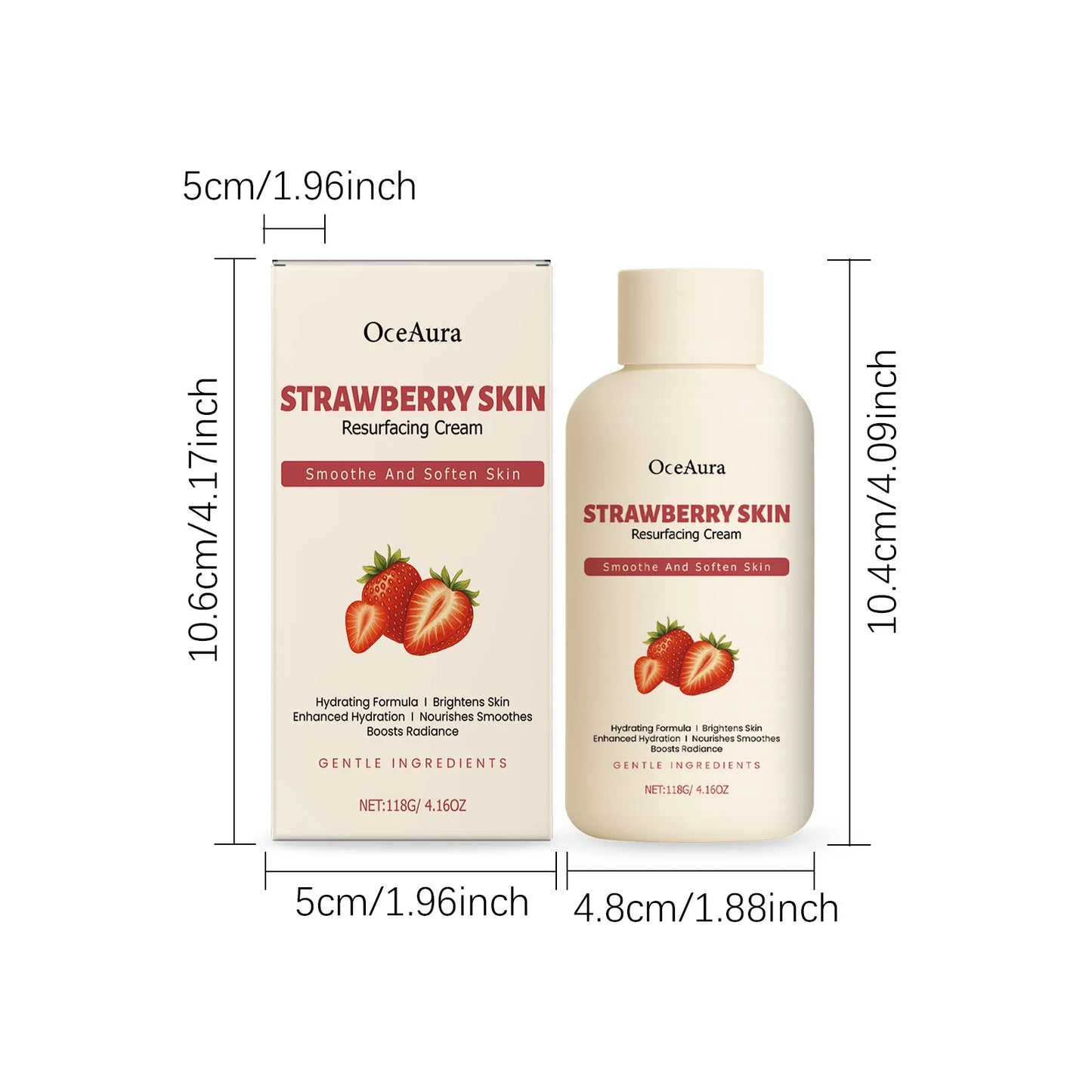 Strawberry Body Butter Cream – Brightening Deep Moisturizer