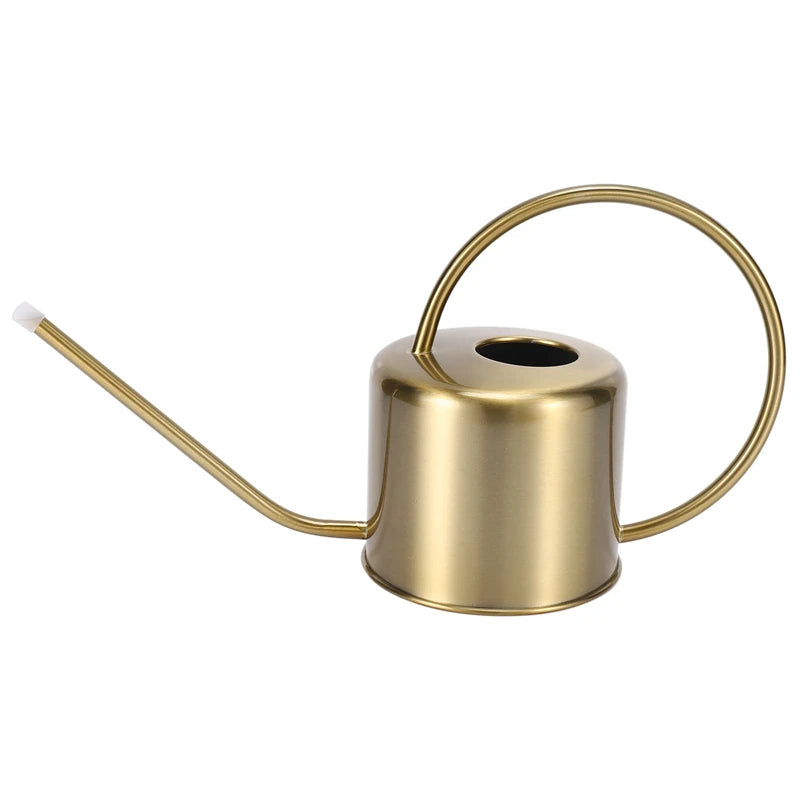 Golden Stainless Steel Watering Can 1300ml | Indoor & Outdoor