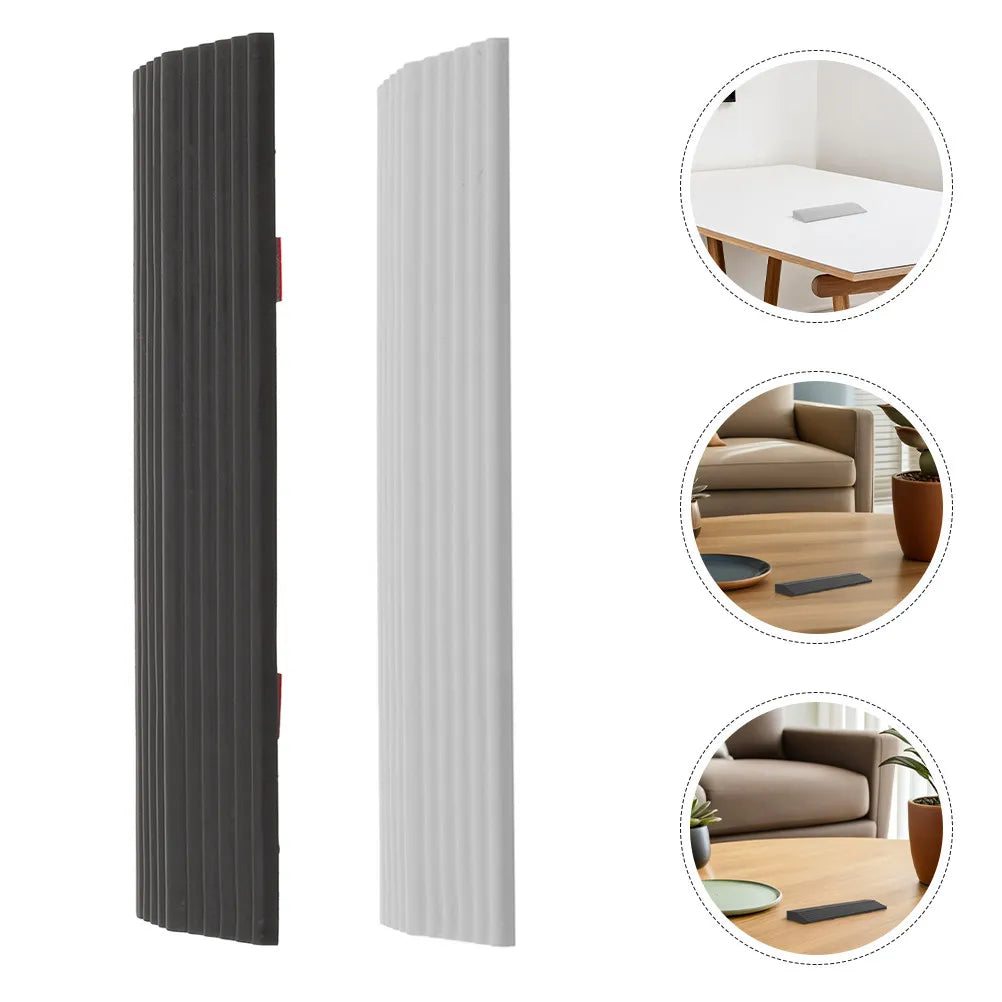 2Pcs Rubber Sweeping Robot Ramp Mat Home Threshold Climbing Pad Non-Slip Indoor Doorways Cleaning Ramp Peaceful Pleasures Health and Wellness Default Title