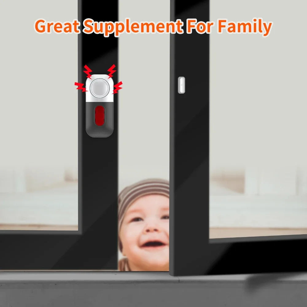 Home Security Burglar Alarm Wireless Door Opening Alarm Anti Theft Intruder Enter House Magnetic Sensor Door Window Entry Alarm Peaceful Pleasures Health and Wellness