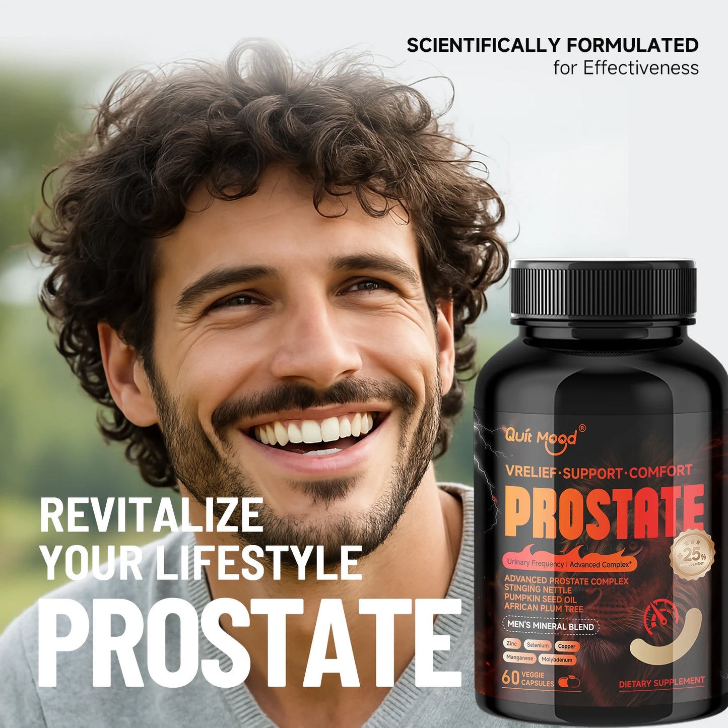 Advanced Prostate Support – Stinging Nettle, Pumpkin Seed & African Plum Peaceful Pleasures Health and Wellness