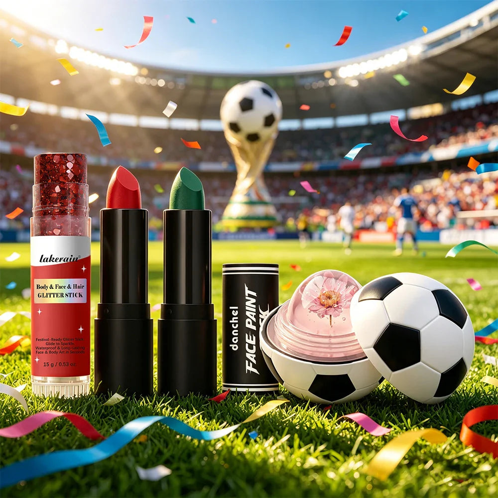 Face Paint & Glitter Stick Set – High Pigment Sport & Festival