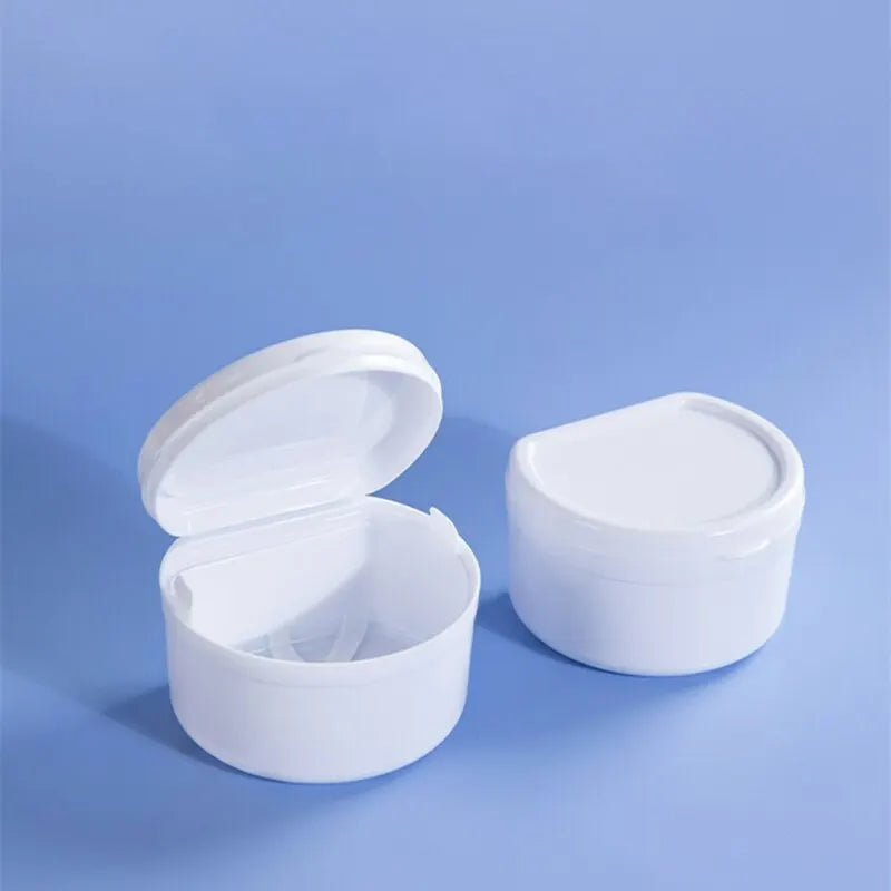 Dental Care Box Dental Holder Cleaning Box Orthodontic Appliance Denture Immersion Cleaning Box Belt Filter Cleaning 1pc Peaceful Pleasures Health and Wellness