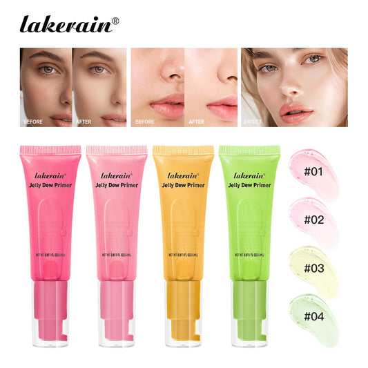 Lakerain Jelly Dew Primer Makeup Long Lasting Moisturising Semi-transparent Jelly Texture Pre Makeup Base Cream Cosmetics Peaceful Pleasures Health and Wellness