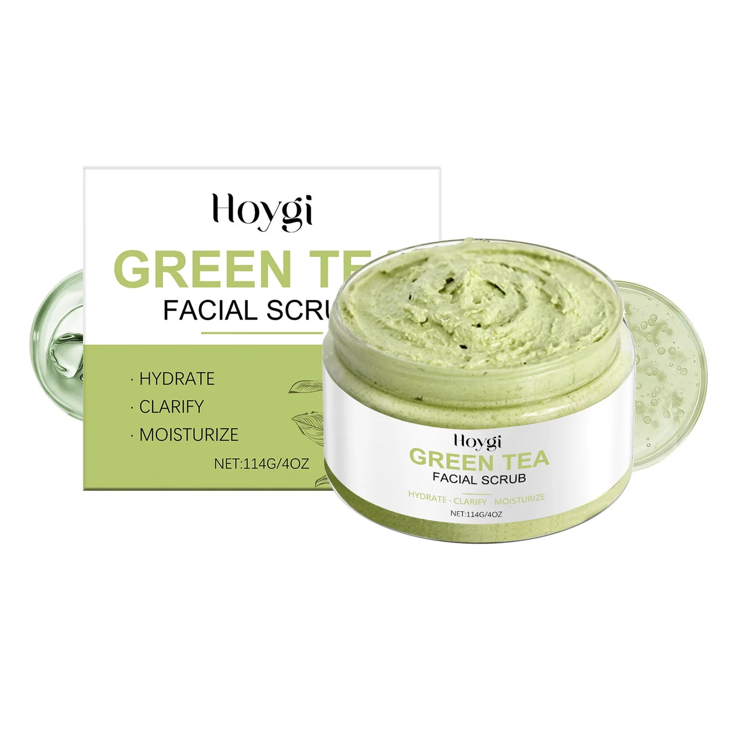 Hoygi Green Tea Facial Scrub – Pore Cleansing Exfoliator