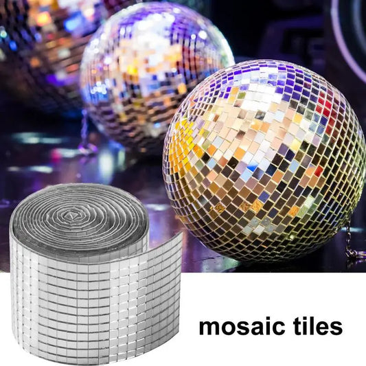 5x5mm Grid Self-Adhesive Square Glass Mosaic Tiles Sliver Mirror Mosaic Sheet For DIY Handade Crafts Wall Sticker 4x120cm Peaceful Pleasures Health and Wellness