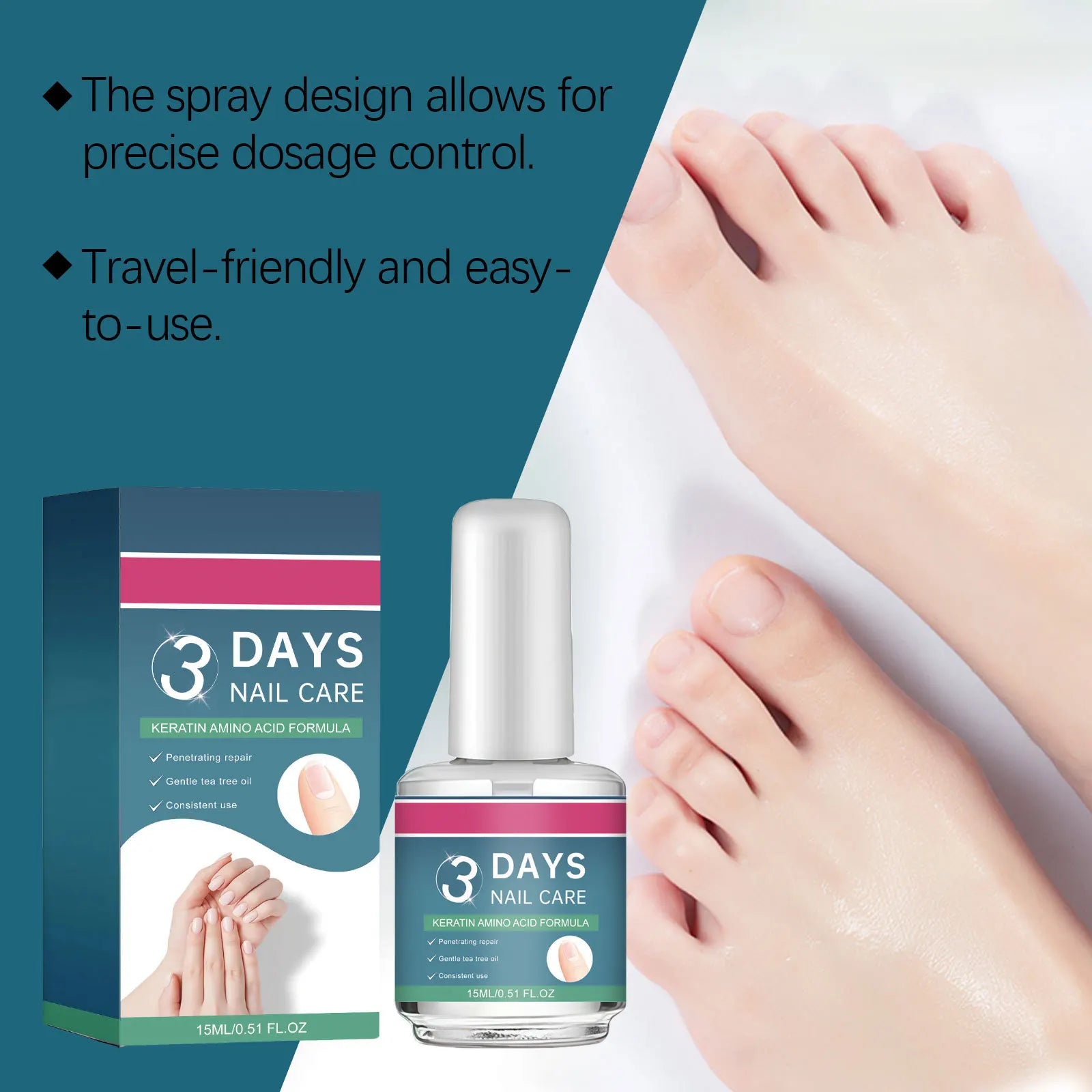 Plant-Based Nail Care Treatment Polish Restore Nail Health Moisturize Brightening Fingernail Repair Smooth Surface Nail Care Oil Peaceful Pleasures Health and Wellness